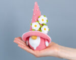 Crochet patterns Flower Gnome, Crochet flower gnome pattern, Birthday Gnome amigurumi pattern, Garden gnome crochet pattern, - Image 7