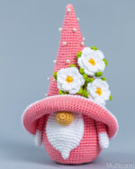 Crochet patterns Flower Gnome, Crochet flower gnome pattern, Birthday Gnome amigurumi pattern, Garden gnome crochet pattern, - Image 10