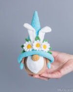 Easter crochet patterns bundle Easter Bunny keychains with Crochet bunny gnomes, Crochet gnome bunny amigurumi pattern, Crochet - Image 2