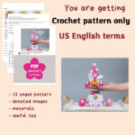 Crochet patterns Easter bunny and crochet egg pattern, Crochet bunny gnome amigurumi pattern, Crochet Easter decorations pattern - Image 2