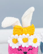 Crochet patterns Easter bunny, Crochet bunny amigurumi pattern, Easter amigurumi bunny pattern with crochet flower, Crochet - Image 9