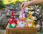 Crochet patterns bundle flower gnomes, Crochet gnome pattern, Crochet bee amigurumi pattern, Summer crochet decor, - Image 5