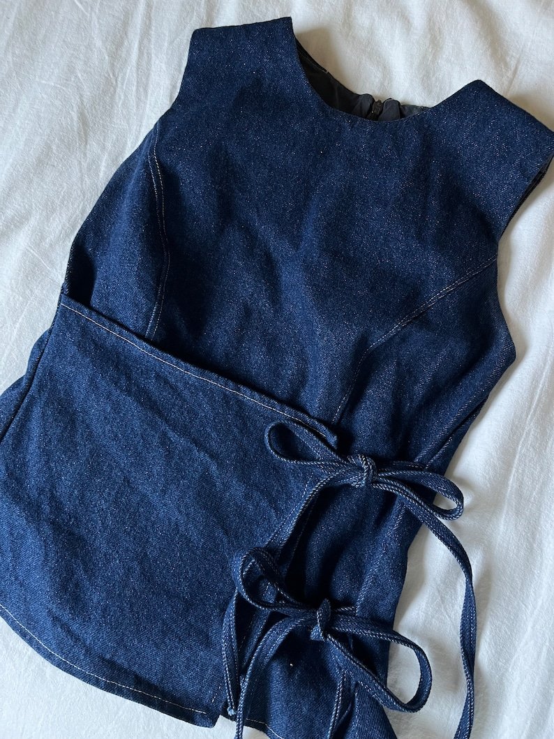 Side Tie Tank Sewing Pattern: Trendy DIY Blouse (PDF Pattern) - Image 2