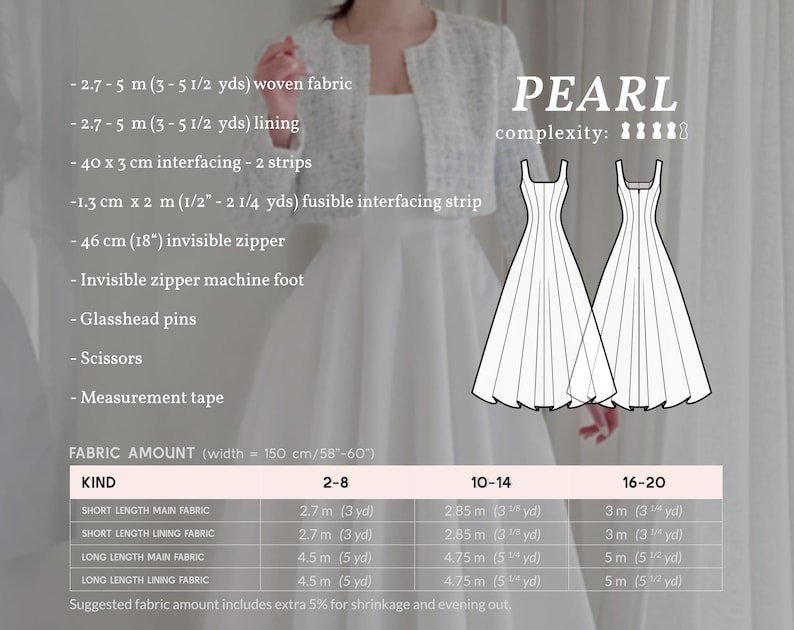 Pearl Midi Dress Sewing Pattern: Paneled Silhouette (US Sizes 2-20) (PDF Download) - Image 3