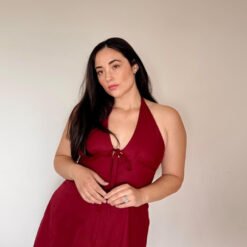 Alternative view of Halter Front Tie Mini Dress Sewing Pattern | Digital PDF Sewing Pattern | Instant Download | Margot Dress by