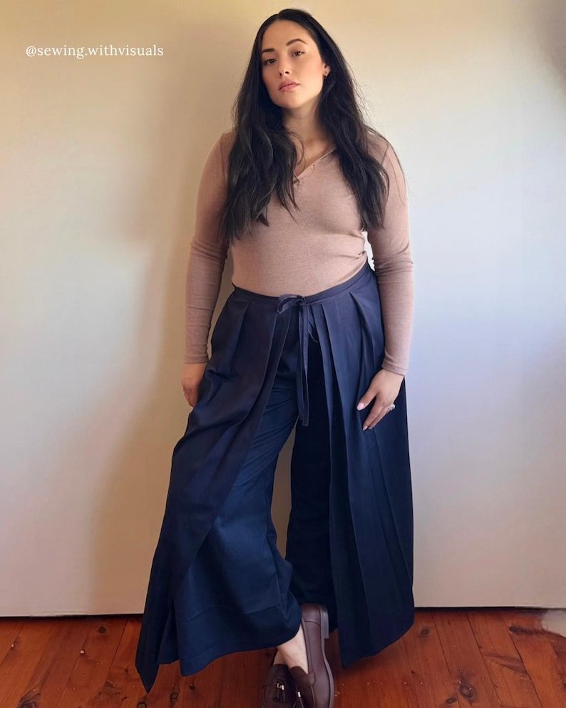 Sleepy Pleated Pants Sewing Pattern | Beginner friendly | Size Inclusive | Instant PDF Download | wide leg - Image 6