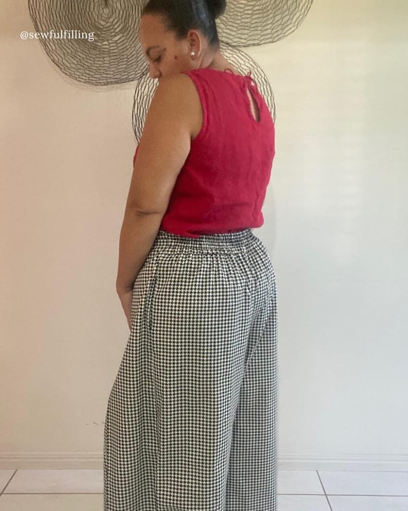Sleepy Pleated Pants Sewing Pattern | Beginner friendly | Size Inclusive | Instant PDF Download | wide leg - Image 12
