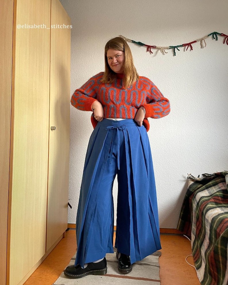 Sleepy Pleated Pants Sewing Pattern | Beginner friendly | Size Inclusive | Instant PDF Download | wide leg - Image 9