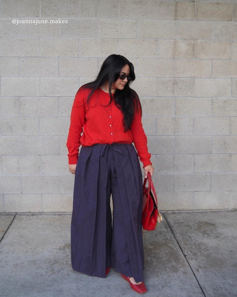 Sleepy Pleated Pants Sewing Pattern | Beginner friendly | Size Inclusive | Instant PDF Download | wide leg - Image 10