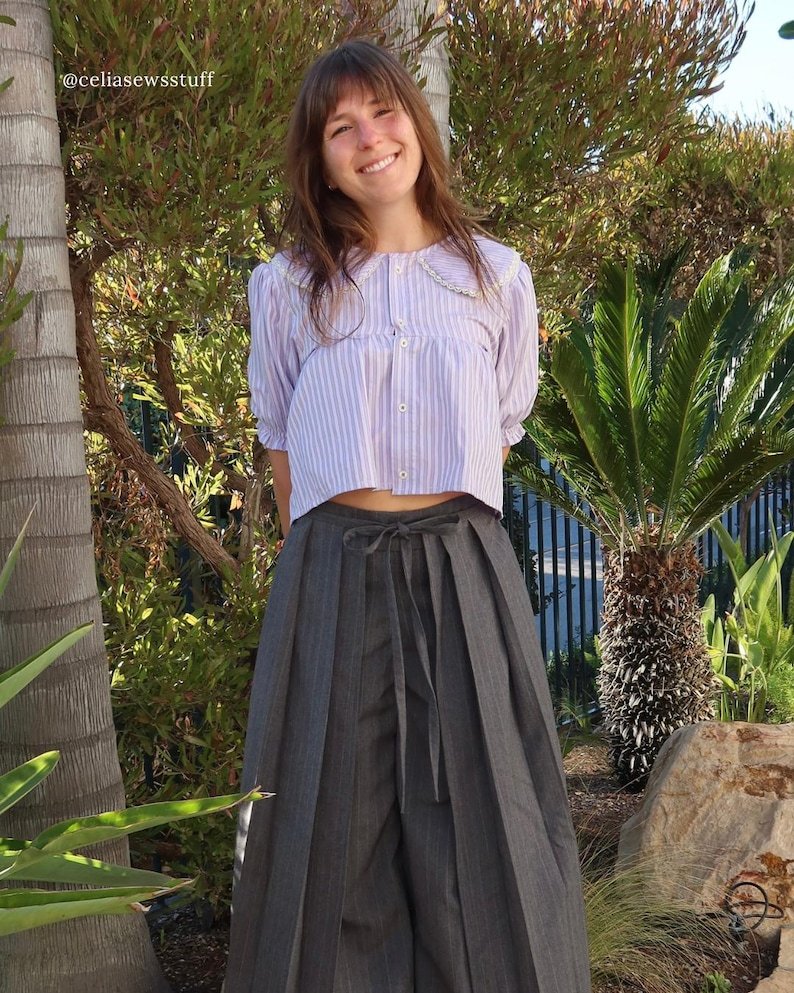 Sleepy Pleated Pants Sewing Pattern | Beginner friendly | Size Inclusive | Instant PDF Download | wide leg - Image 14