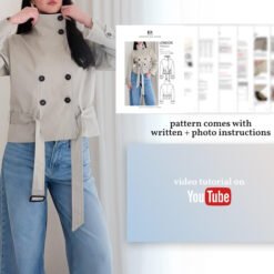 Alternative view of London Trench Sewing Pattern: Oversized Silhouette (PDF Download)